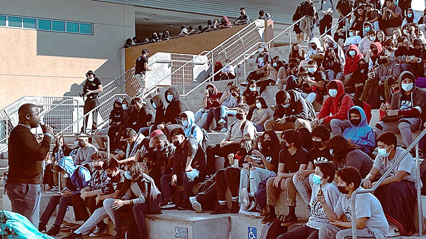 NFL Hall of Famer Marshall Faulk shares his struggles growing up with middle-schoolers.